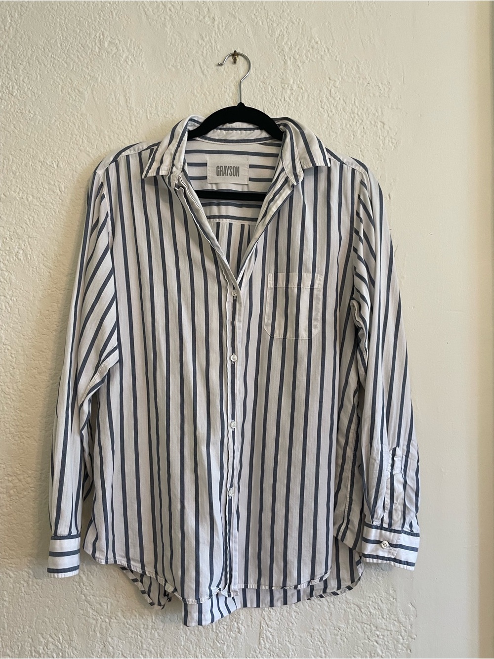 Grayson The Hero Stripped Cotton Shirt 04/L